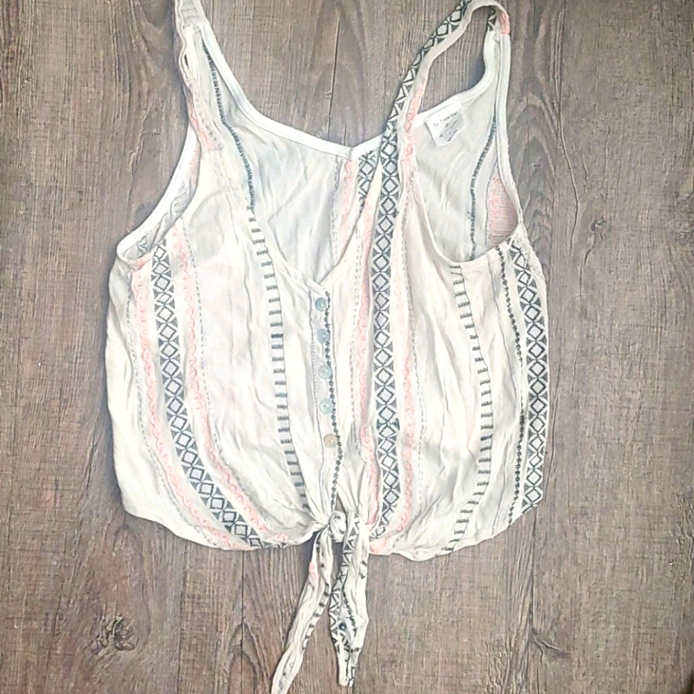 Embroidered crop top